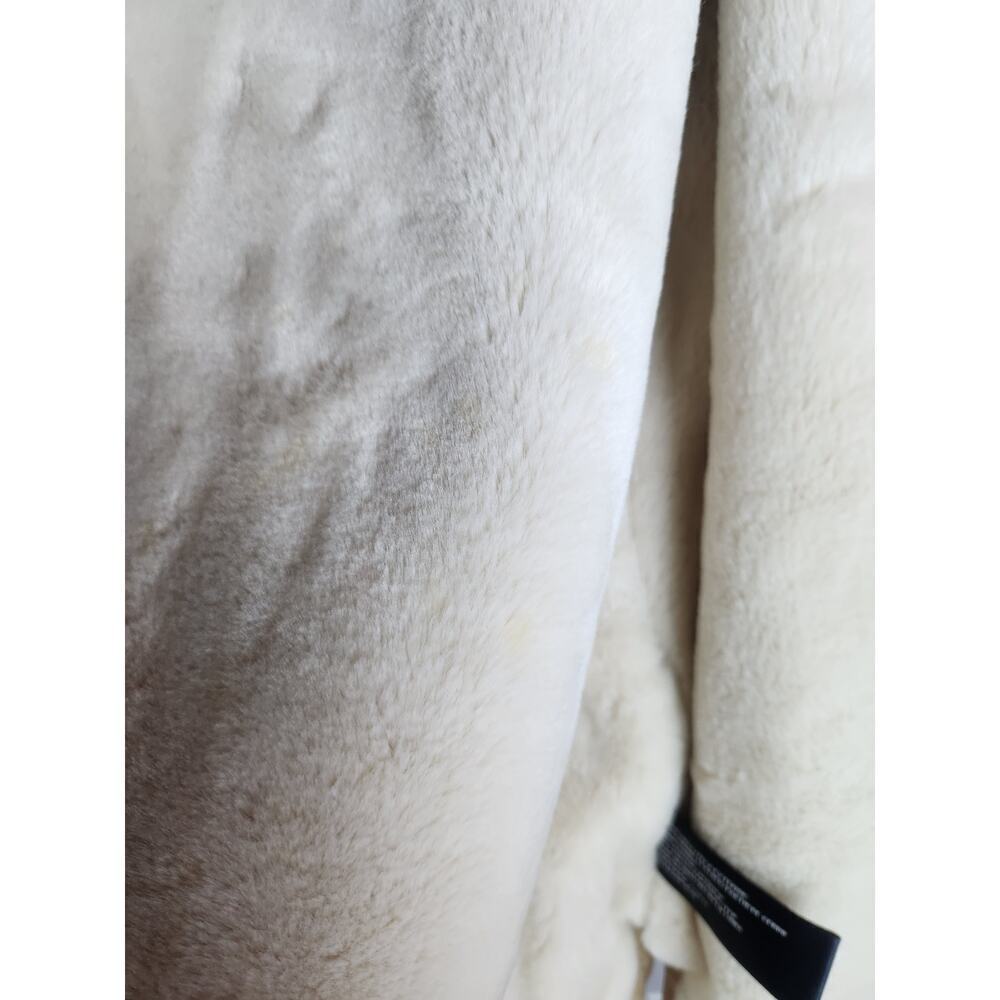 St John's Bay washable suede coat, faux fur lined sx XL hooded tan boho cowgirl - Picture 9 of 9